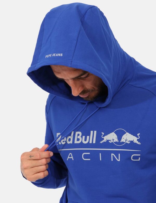 Felpa Red Bull Blu elettrico con cappuccio - Questa felpa con cappuccio Red Bull Racing x Pepe jeans rappresenta il perfett