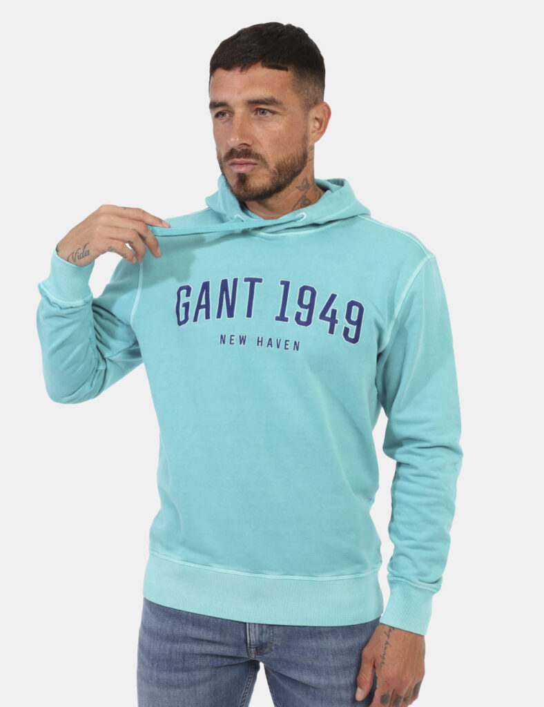 Gant uomo outlet - Maglione Gant blu  - Felpa Gant Verde