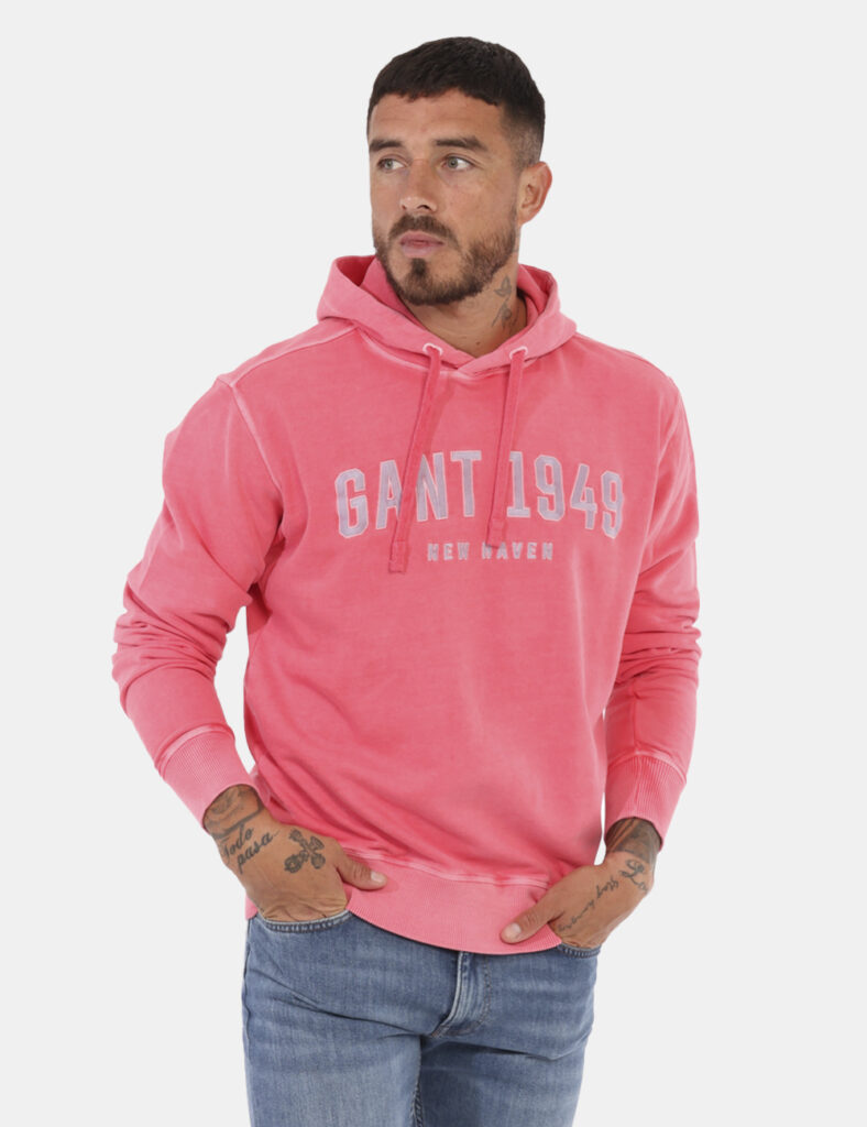 Gant uomo outlet - Maglione Gant blu  - Felpa Gant Rosa