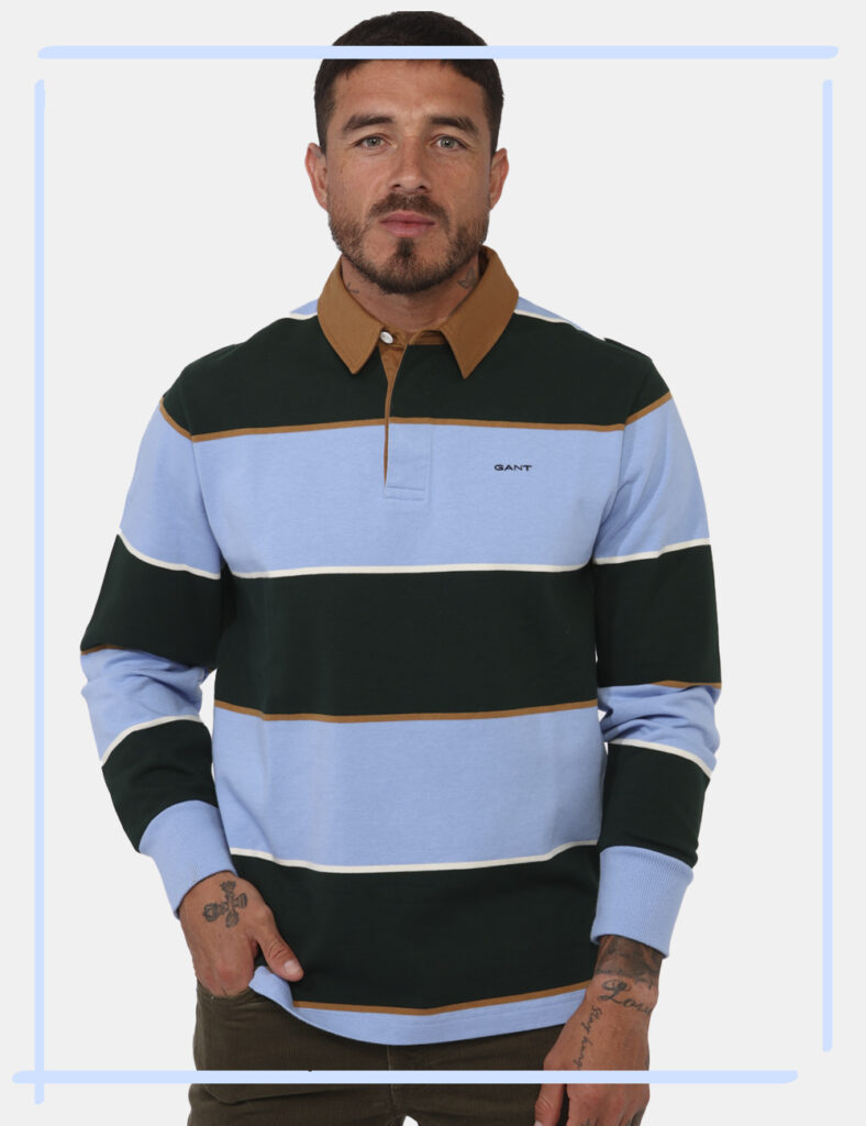 Gant uomo outlet - Maglione Gant blu  - Polo Gant Azzurro