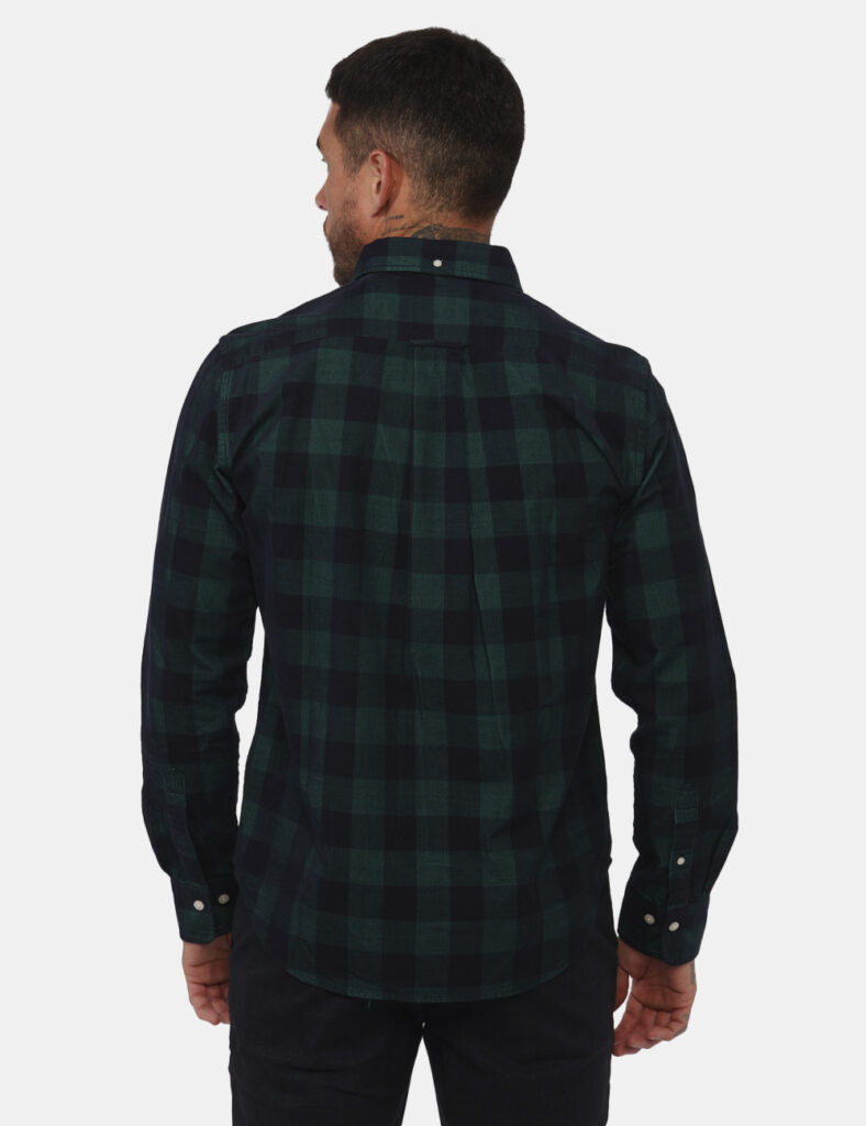 Outlet camicia da uomo scontata - Camicia Gant Verde