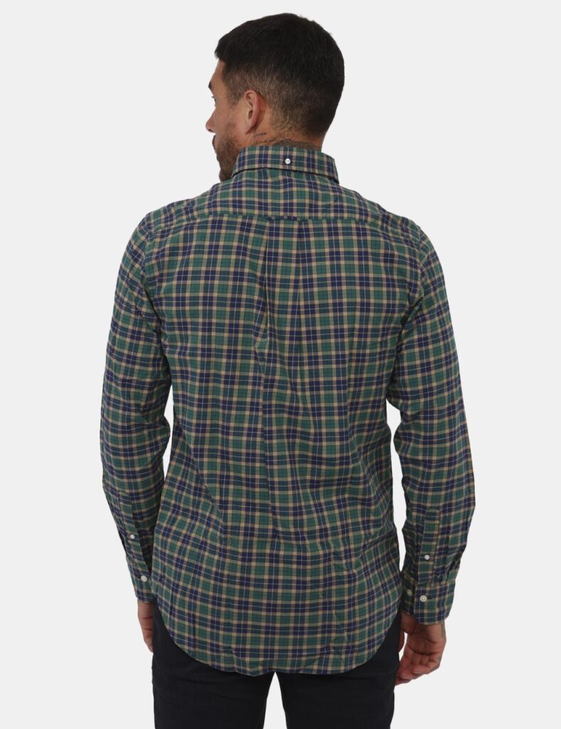 Outlet camicia da uomo scontata - Camicia Gant Verde