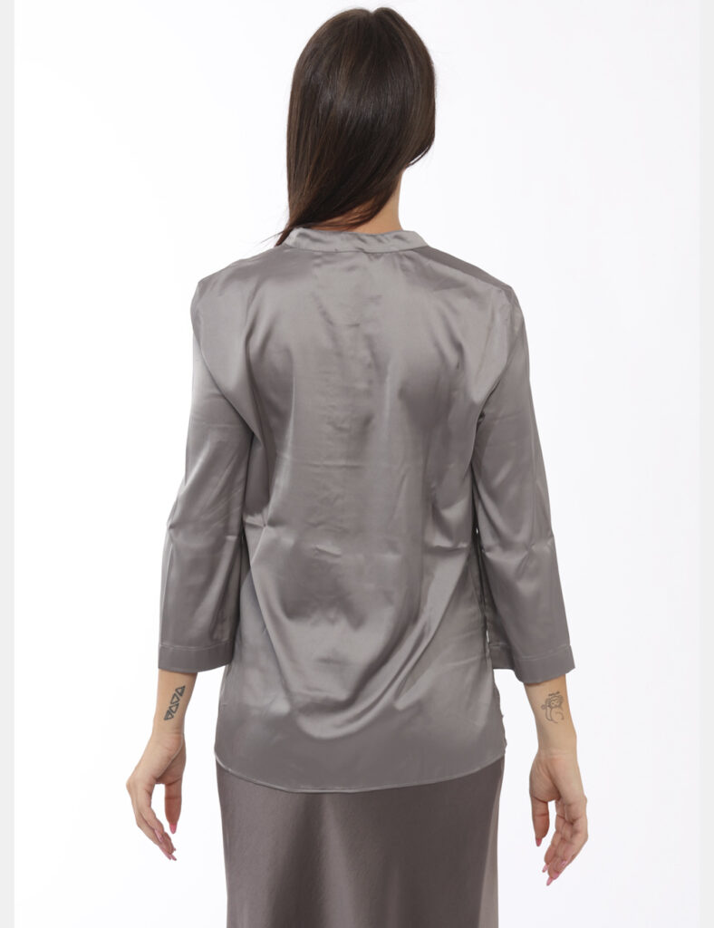 Camicia bluse elegante da donna scontata - Camicia Emme Marella Grigio