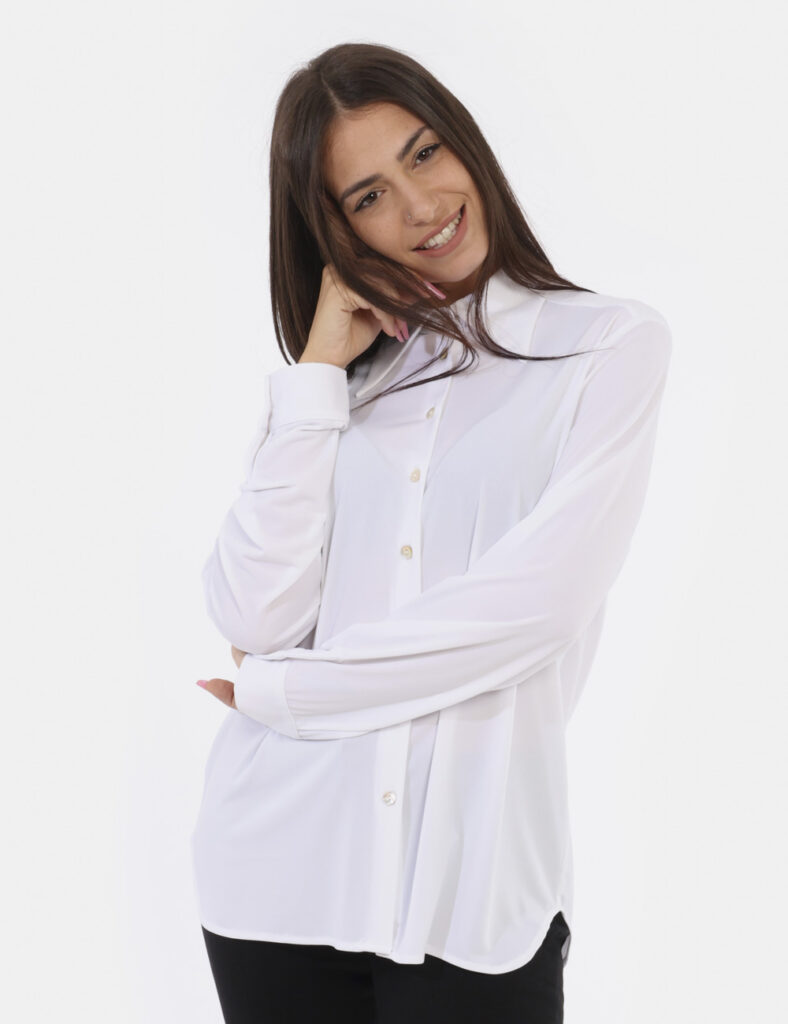 Camicia Materica Bianco