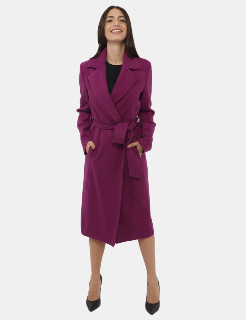 Cappotto Materica Fucsia