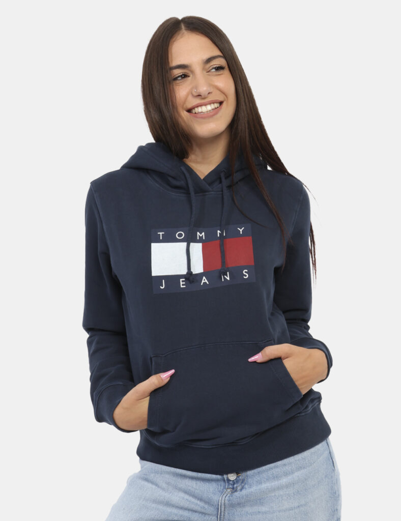 Felpe da donna scontata - Felpa TOMMY HILFIGER Blu