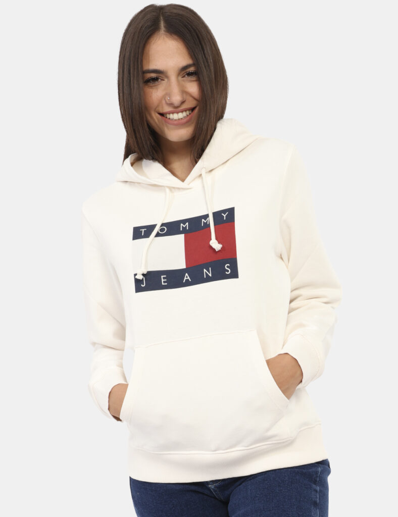 Felpe da donna scontata - Felpa TOMMY HILFIGER Bianco