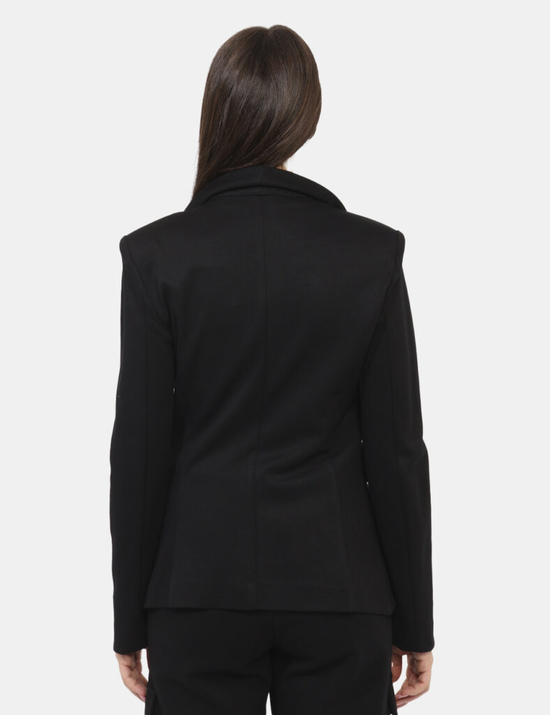 Tailleur elegante da cerimonia scontato - Blazer Materica Nero