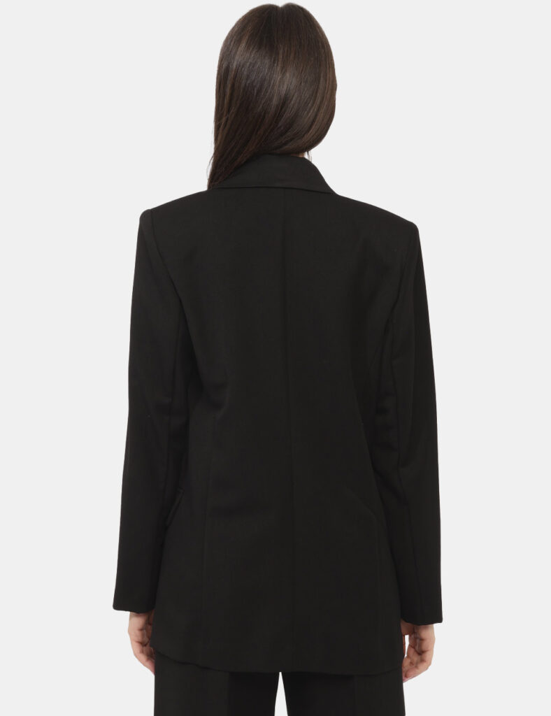 Tailleur elegante da cerimonia scontato - Blazer Materica Nero