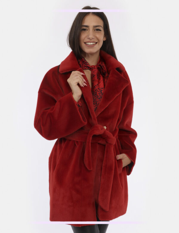 Cappotto Manila Grace Rosso - L’articolo appartiene al campionario esclusivo di stagione: pezzo unicoCod. art. K050PU A CVVi