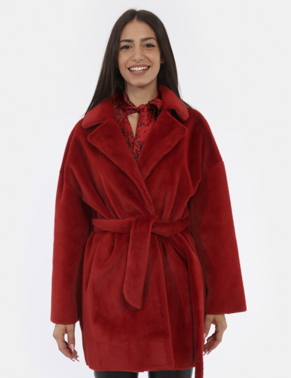 Cappotto Manila Grace Rosso - L’articolo appartiene al campionario esclusivo di stagione: pezzo unicoCod. art. K050PU A CVVi