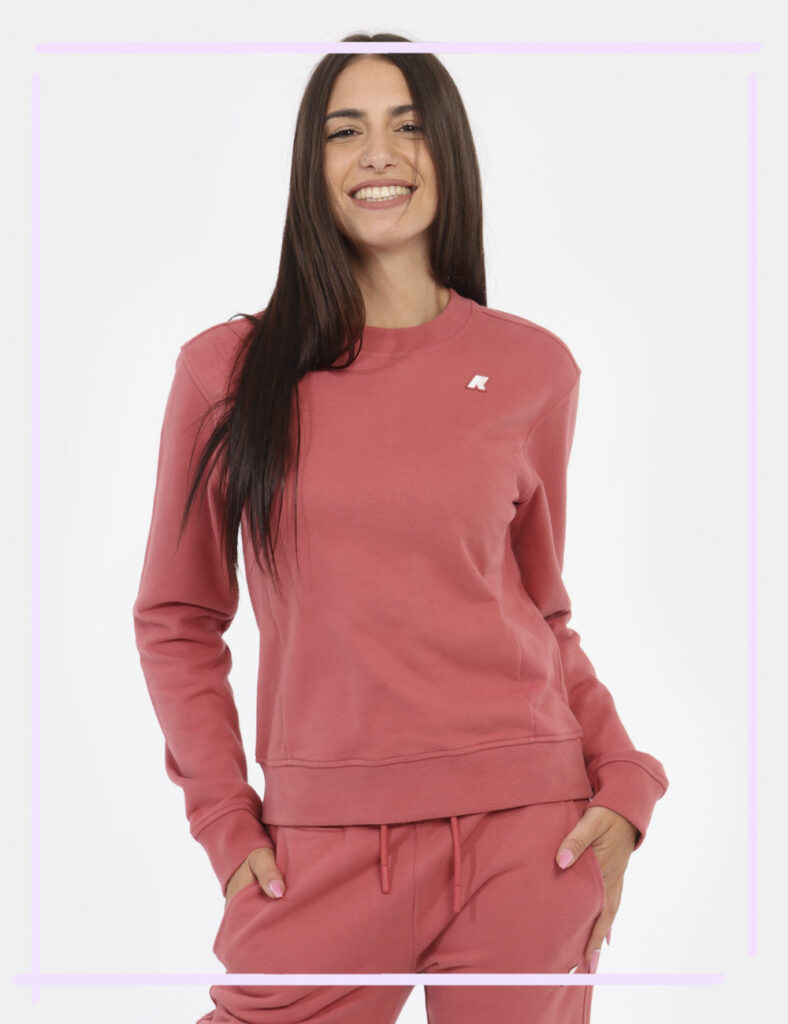 Abbigliamento donna scontato - Felpa K-WAY Rosa