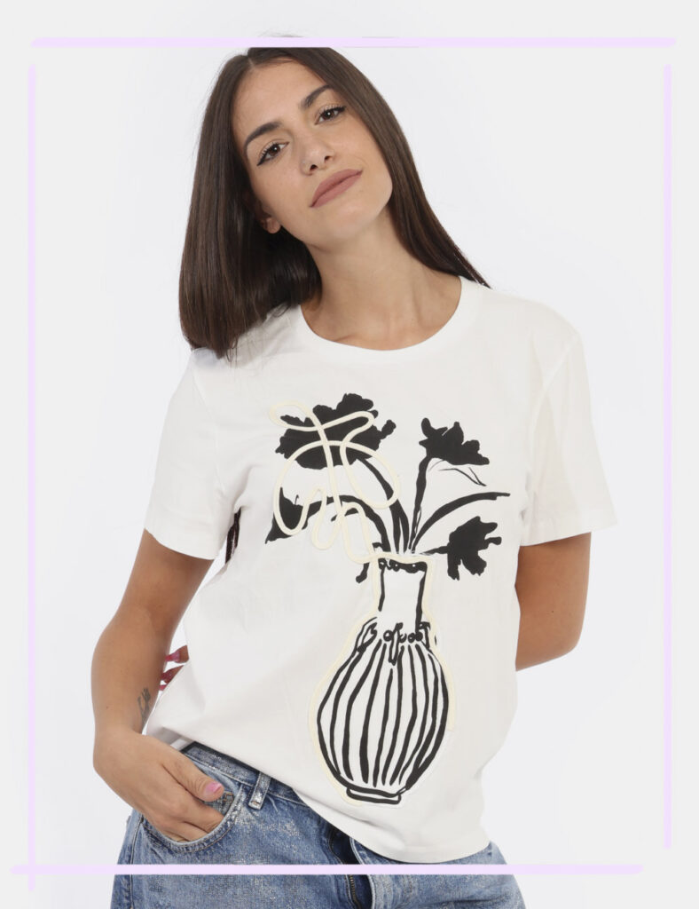 T-shirt DESIGUAL Bianco - L’articolo appartiene al campionario esclusivo di stagione: pezzo unicoCod. art. M24WWTK11 AB cvVi