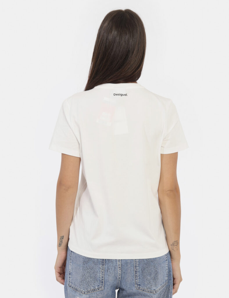 T-shirt DESIGUAL Bianco