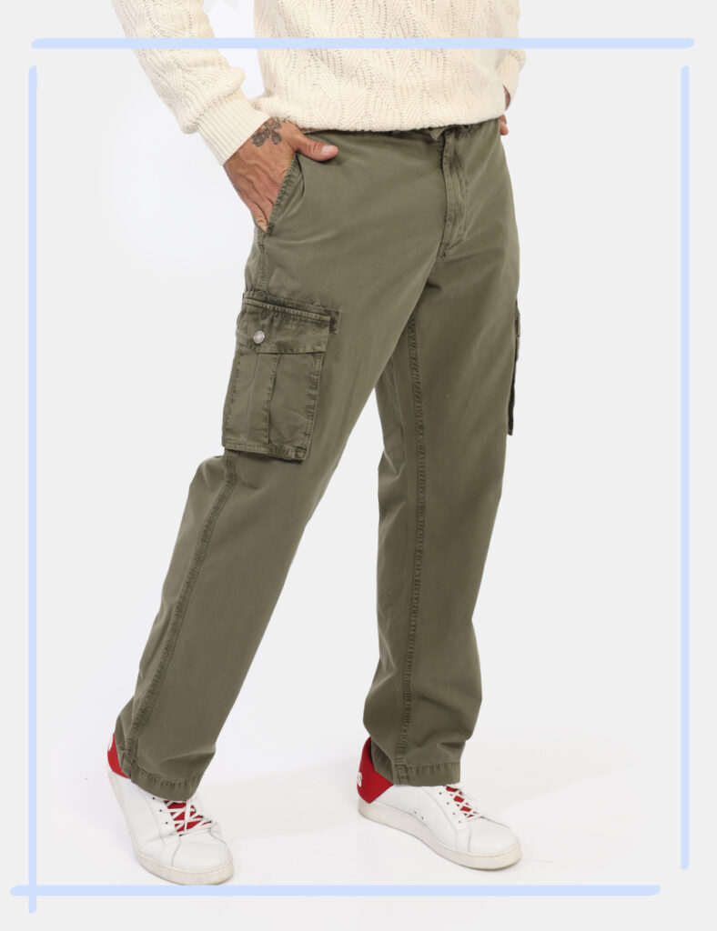 Pantaloni cargo Guess Verde