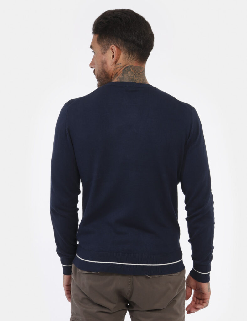 Abbigliamento uomo Yes Zee - Maglione Yes Zee Blu