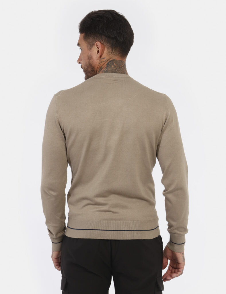 Abbigliamento uomo Yes Zee - Maglione Yes Zee Beige