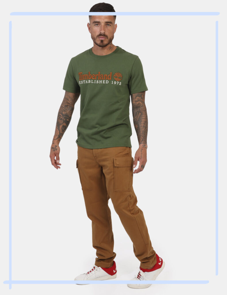 Pantaloni casual cargo da uomo scontati - Pantaloni cargo Timberland Marrone