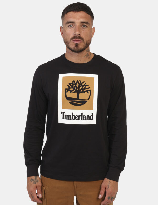 T-shirt Timberland Nero - L’articolo appartiene al campionario esclusivo di stagione: pezzo unicoCod. art. TB0A5VBB B CVVi r