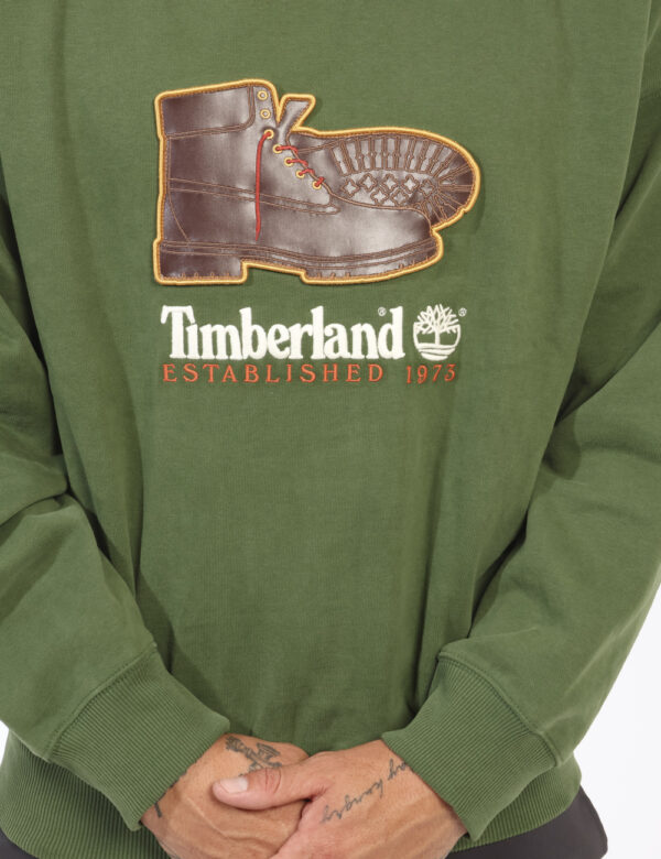 Felpa Timberland Verde - L’articolo appartiene al campionario esclusivo di stagione: pezzo unicoCod. art. TB0A62XK B CVVi ri