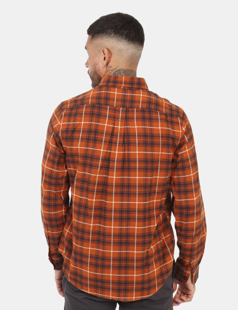 Outlet camicia da uomo scontata - Camicia Timberland Arancione