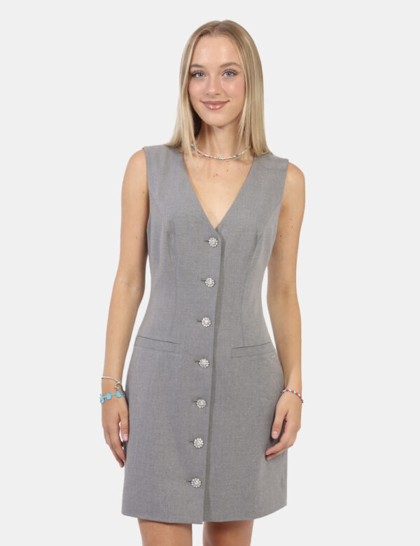 Gilet Guess Grigio - L’articolo appartiene al campionario esclusivo di stagione: pezzo unicoCod. art. W4BK11WGIF2 GS CVVi ri