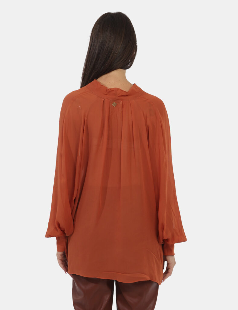 Camicia bluse elegante da donna scontata - Blusa Manila Grace Arancione