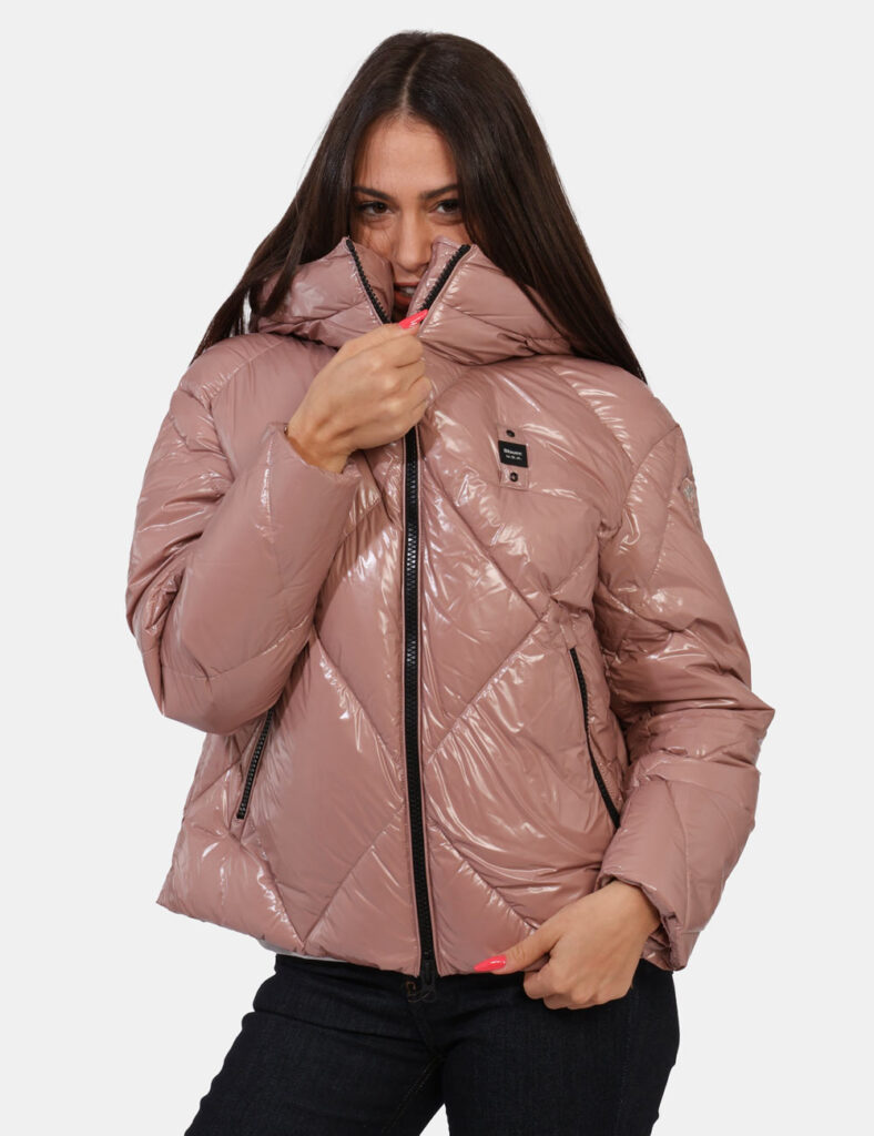 Piumino metallizzato donna - Piumino Blauer Rosa