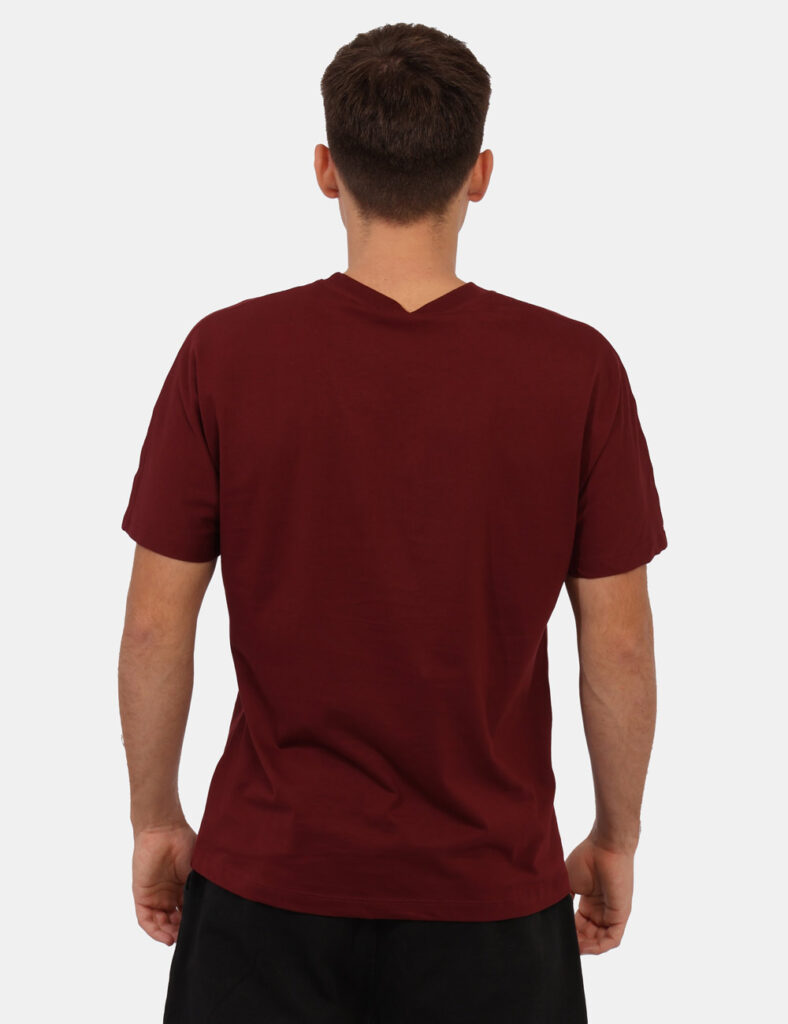 T-shirt uomo scontata - T-shirt Disclaimer Bordeaux