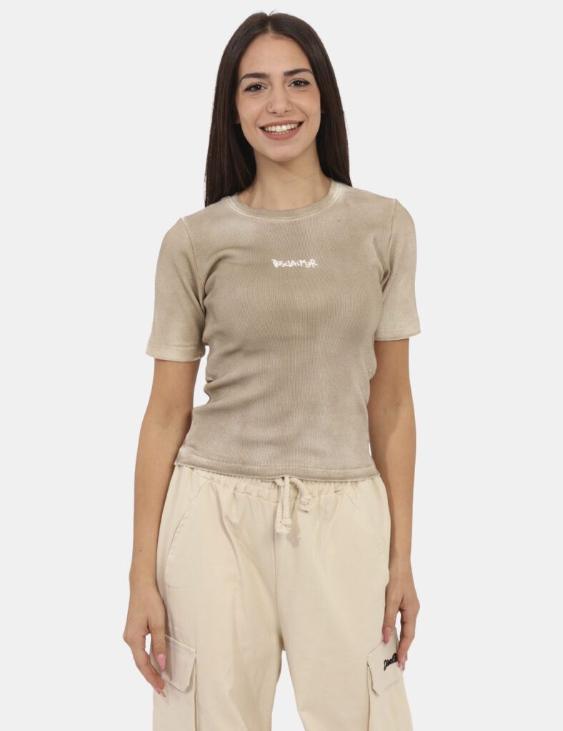 Abbigliamento da donna Disclaimer - T-shirt Disclaimer Beige