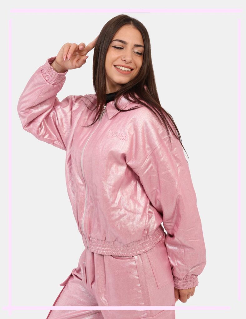 Giacca elegante da donna scontata - Giacca Disclaimer Rosa