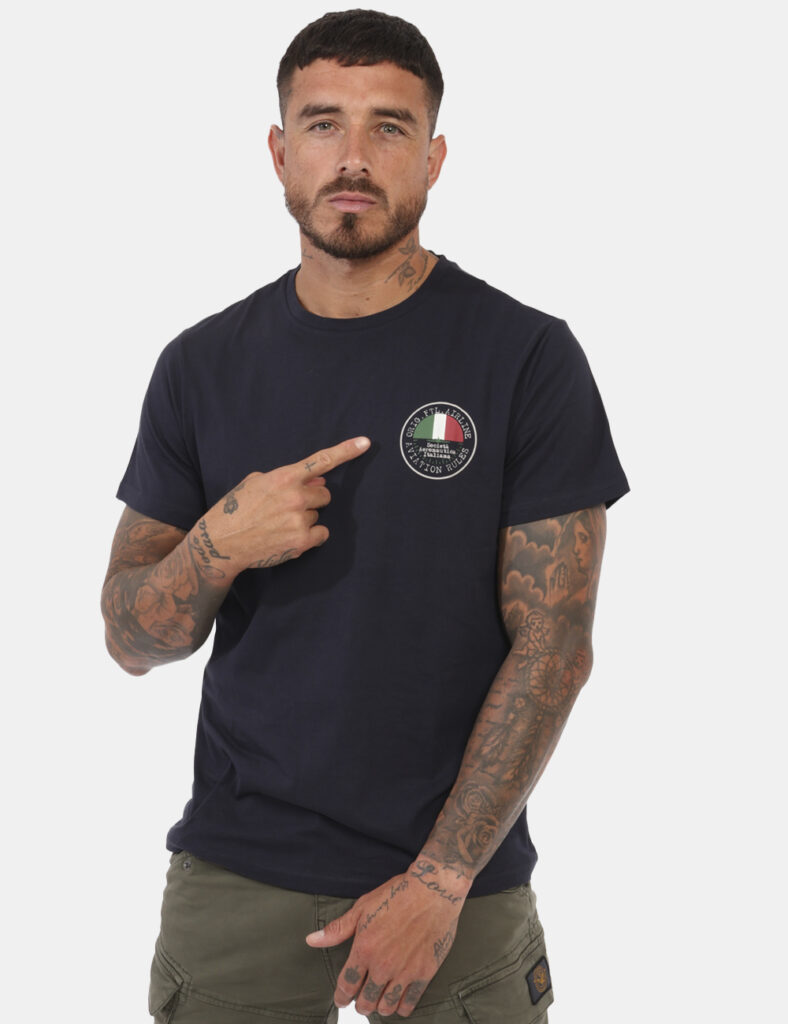 T-shirt uomo scontata - T-shirt Aeronautica Italiana Blu