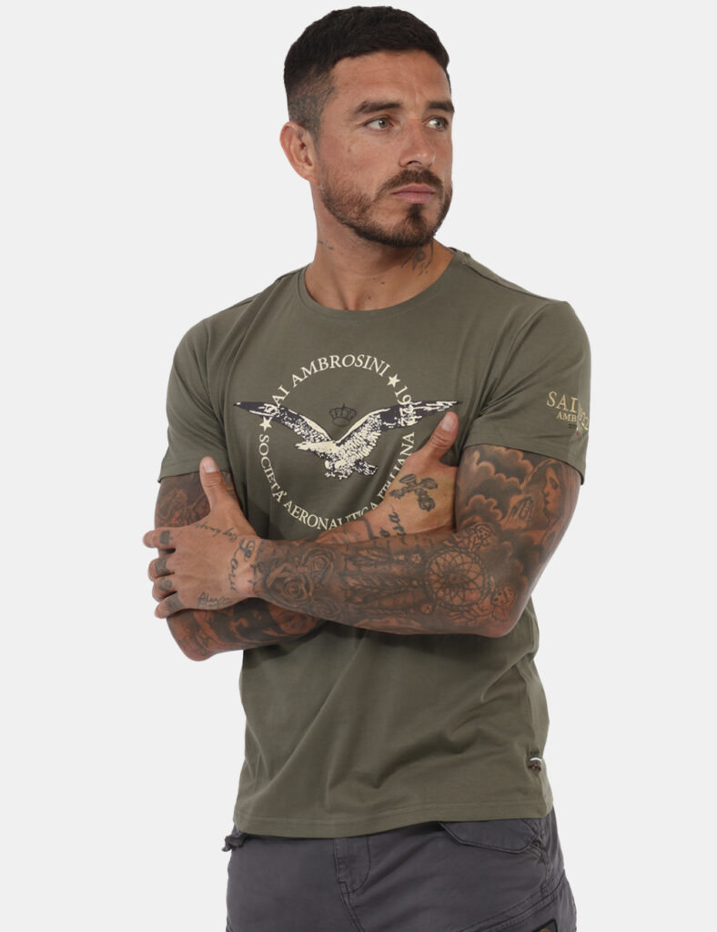 T-shirt Aeronautica Italiana Verde