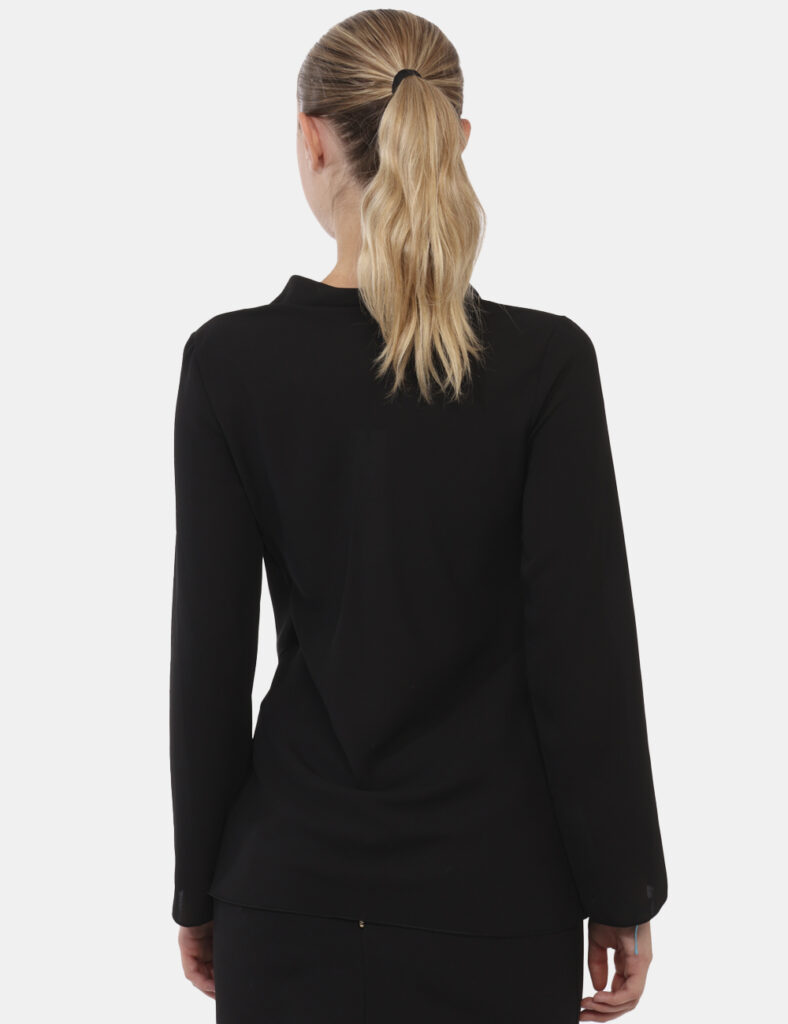 Camicia bluse elegante da donna scontata - Blusa Rue De Clerie Nero