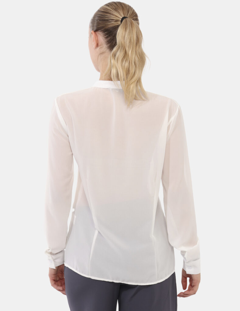 Camicia bluse elegante da donna scontata - Blusa Rue De Clerie Bianco