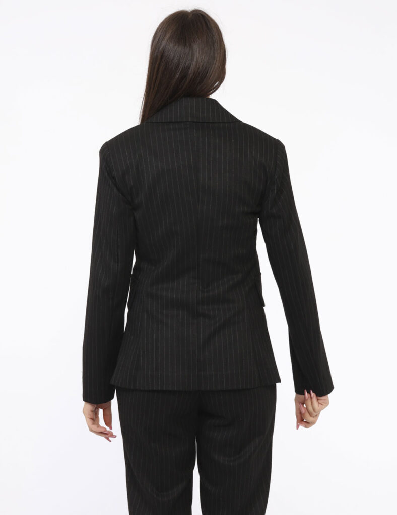 Tailleur elegante da cerimonia scontato - Blazer Materica Nero