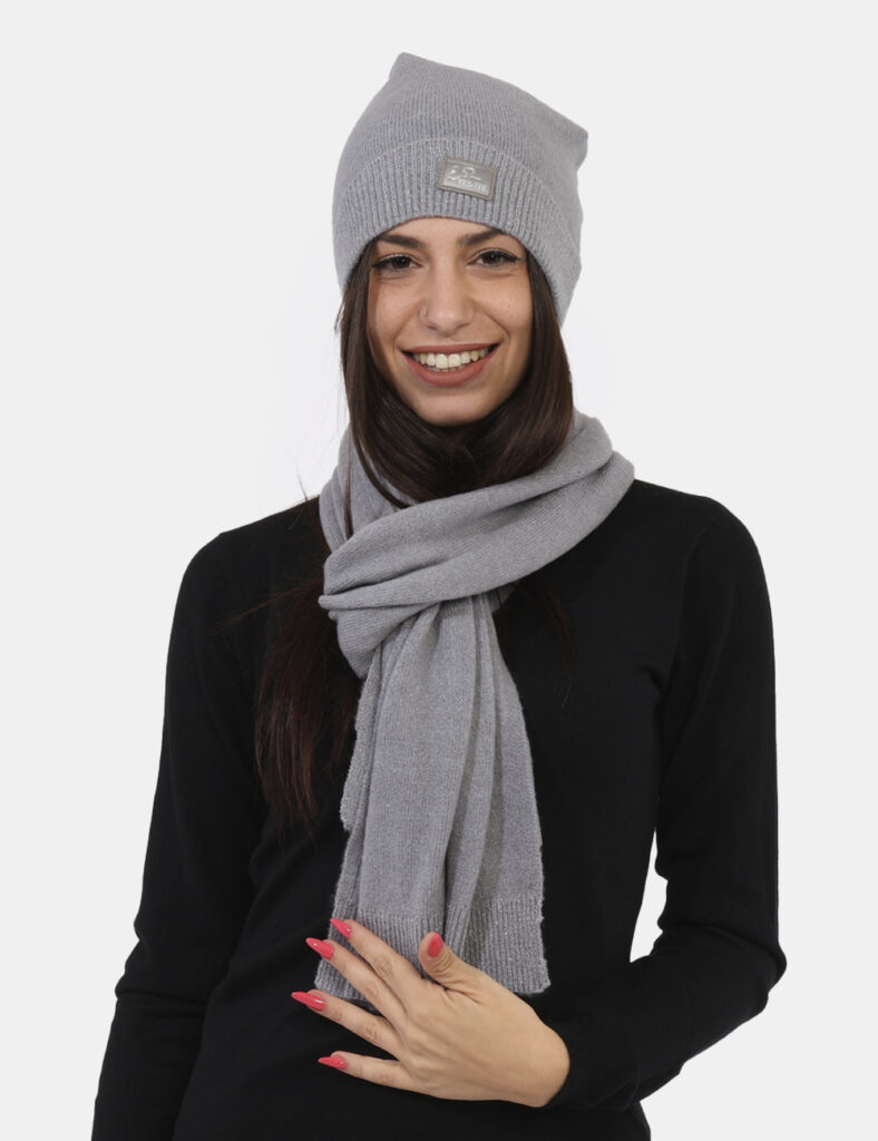 foulard da donna scontati - Sciarpa Yes Zee Grigio