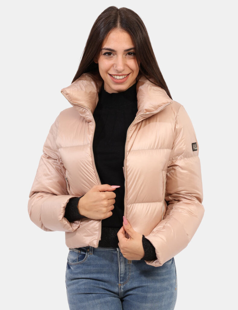 Piumino metallizzato donna - Piumino Yes Zee Rosa