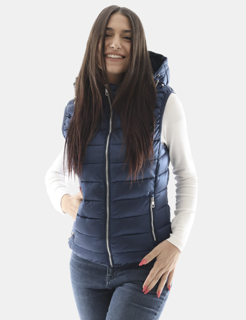 Piumino donna scontato - Smanicato Concept83 Blu