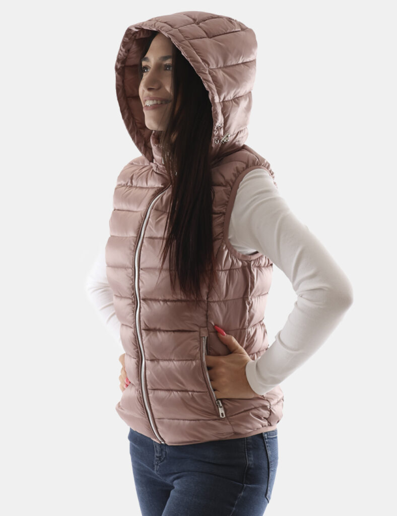 Piumino donna scontato - Smanicato Concept83 Rosa