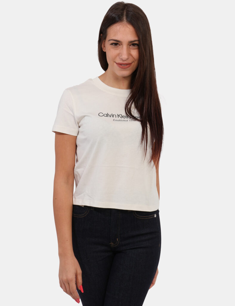 T-shirt Calvin Klein Bianco