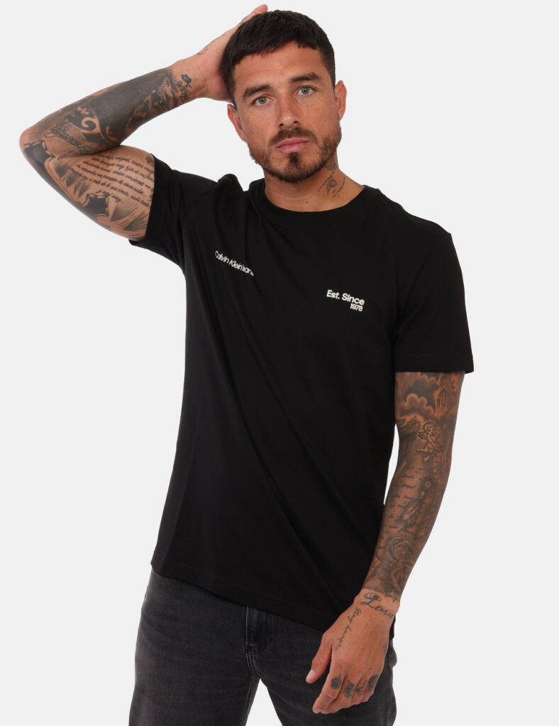 T-shirt uomo scontata - T-shirt Calvin Klein Nero