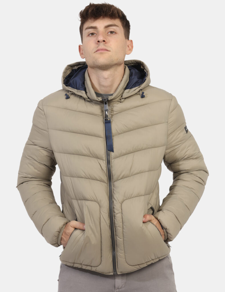 Outlet piumino uomo scontato - Piumino Yes Zee Beige