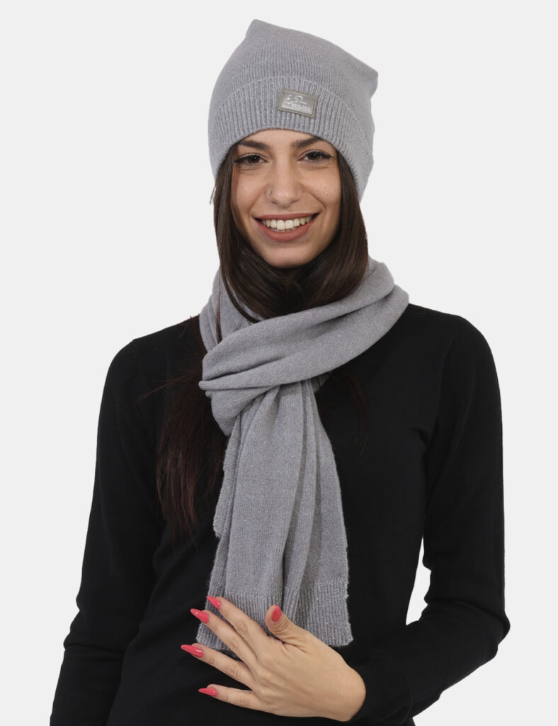 Cappello Fracomina azzurro lurex - Cappello Yes Zee Grigio