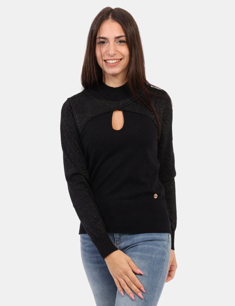 Yes Zee donna outlet - Maglione Yes Zee Nero