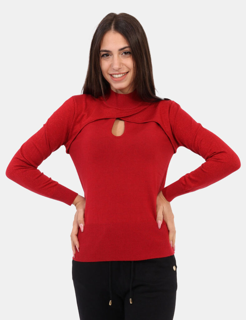 Yes Zee donna outlet - Maglione Yes Zee Rosso