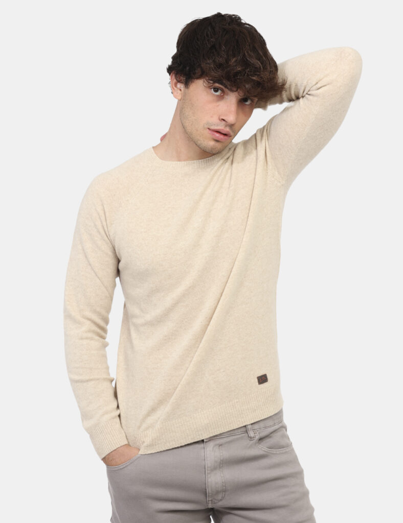 Abbigliamento uomo Yes Zee - Maglione Yes Zee Beige