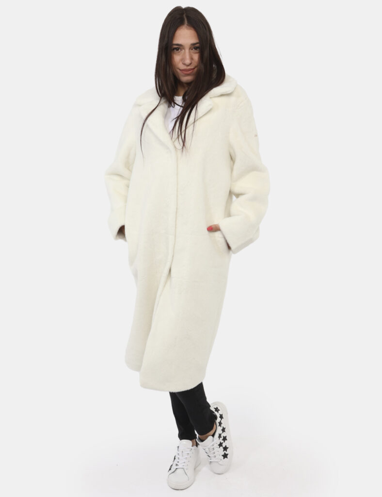 Abbigliamento donna scontato - Cappotto Yes Zee Bianco