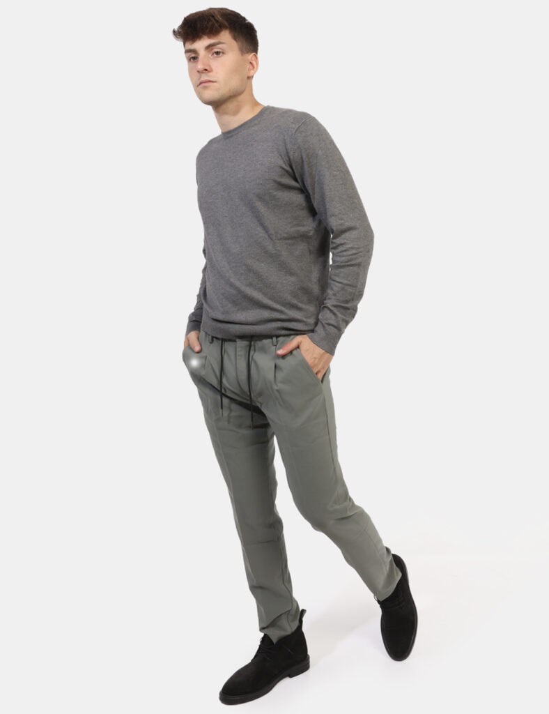 Outlet pantaloni uomo scontati - Pantaloni Yes Zee Grigio