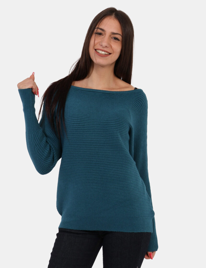 Abbigliamento donna scontato - Maglione Materica Verde